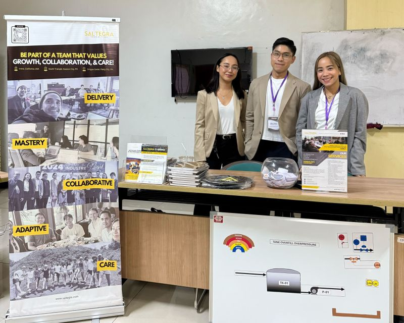Saltegra Consulting at the Students’ Chemical Engineering Networking Event (SCENE) held at the University of the Philippines Diliman